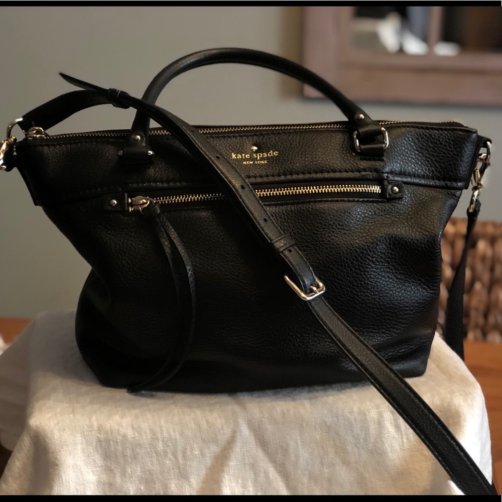 Kate Spade leather handbag with removable strap